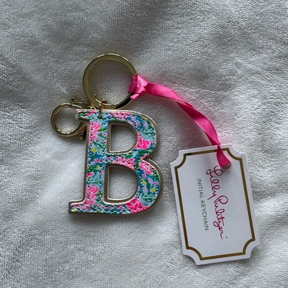 NWT Lily Pulitzer “B” letter keychain - Picture 1 of 5